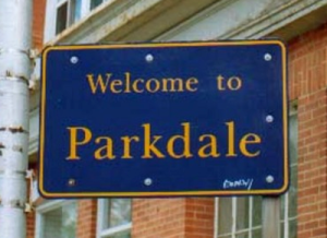 Welcome to Parkdale Toronto sign