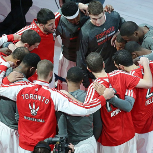 2014 Toronto Raptors Huddle