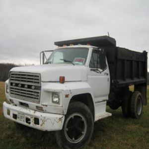 White Dump Truck