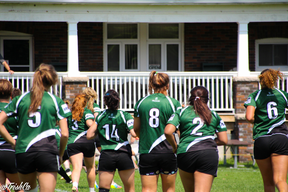 Irish in front of the club house - Markham Irish Canadian Rugby Club - Women's Fundraiser 