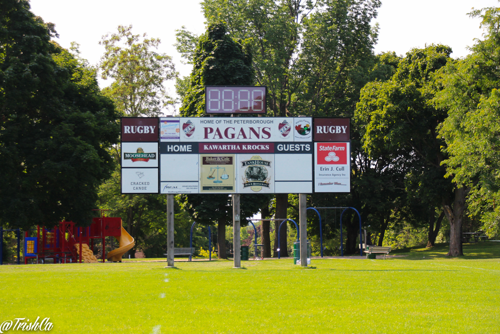 Peterborough Pagans Field - Irish in front of the club house - Markham Irish Canadian Rugby Club - Women's Fundraiser 