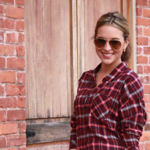 Plaid Shirt and Sunglasses