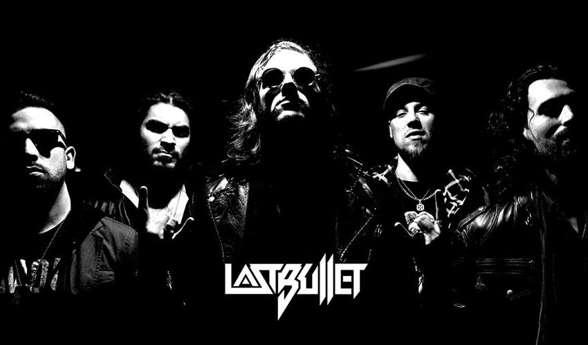 Last Bullet band photo black and white