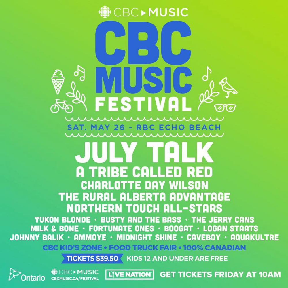 CBC Music Festival 2018 Poster