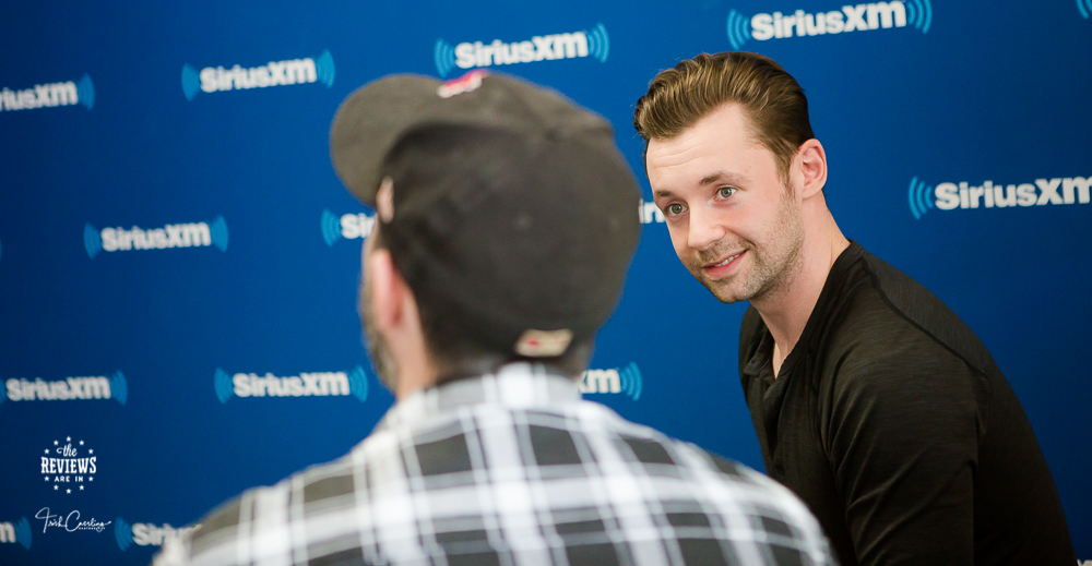 Joshua Murry of thereviewsarein and Shawn Austin at SiriusXM Toronto Headquarter