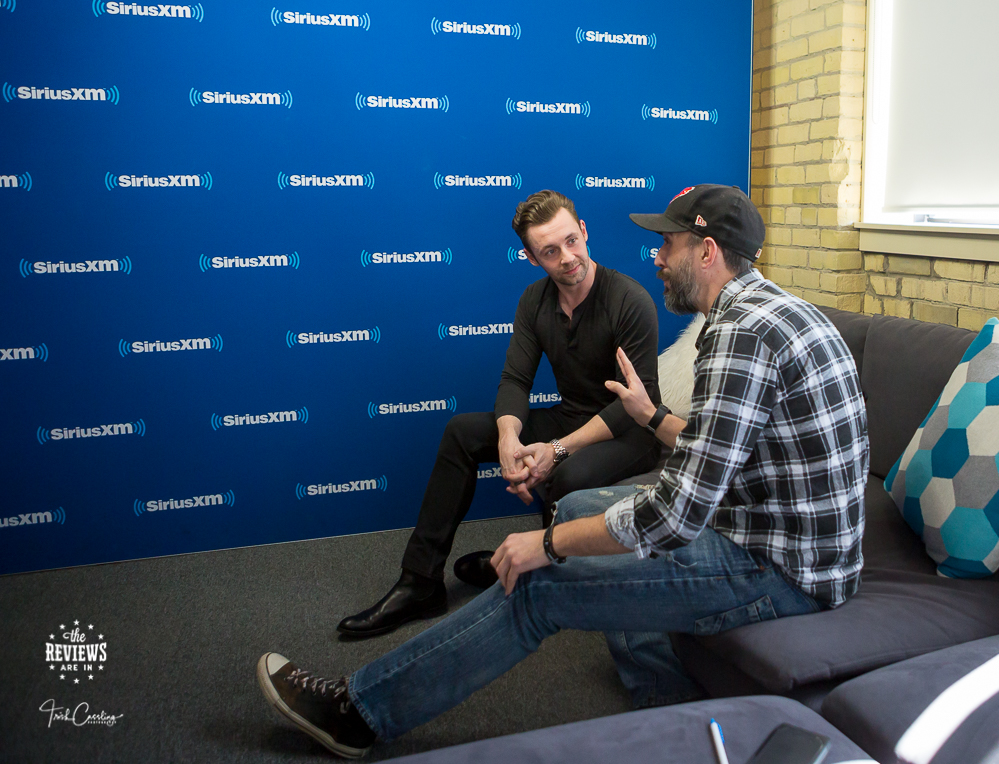 Joshua Murry of thereviewsarein and Shawn Austin at SiriusXM Toronto Headquarter