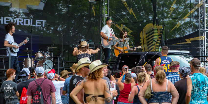 Tebey on the Chevy Silverado Stage at Boots and Hearts 2018