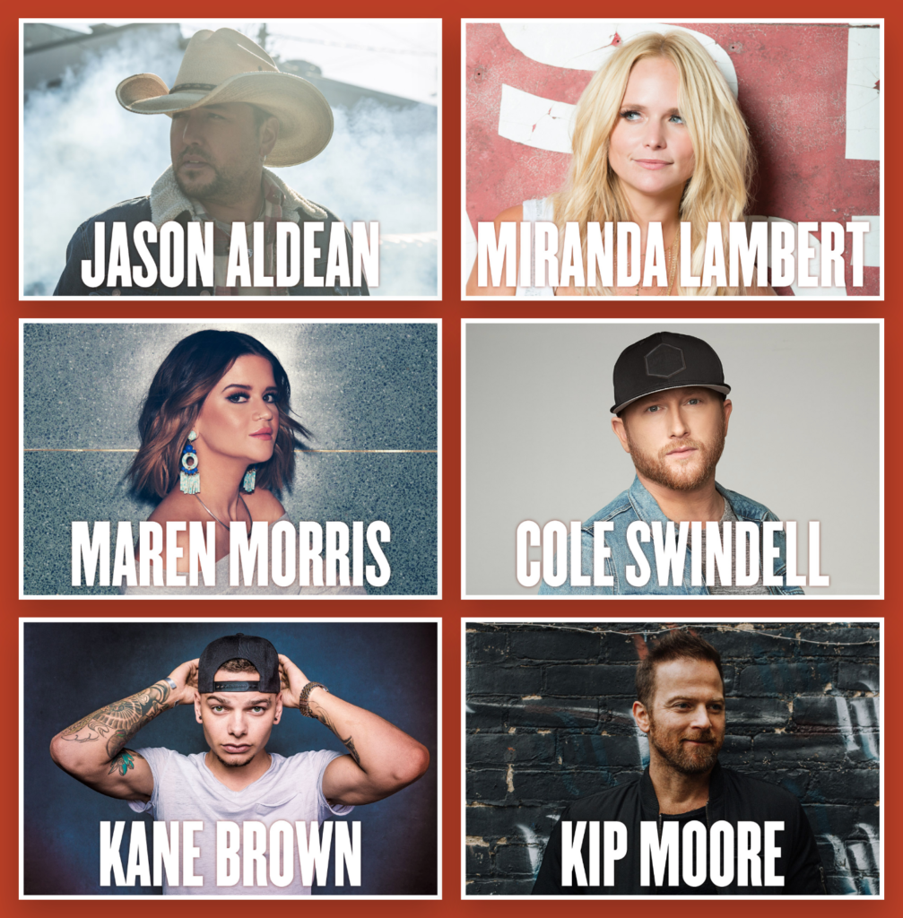 Boots and Hearts 2019 Headliners via Website