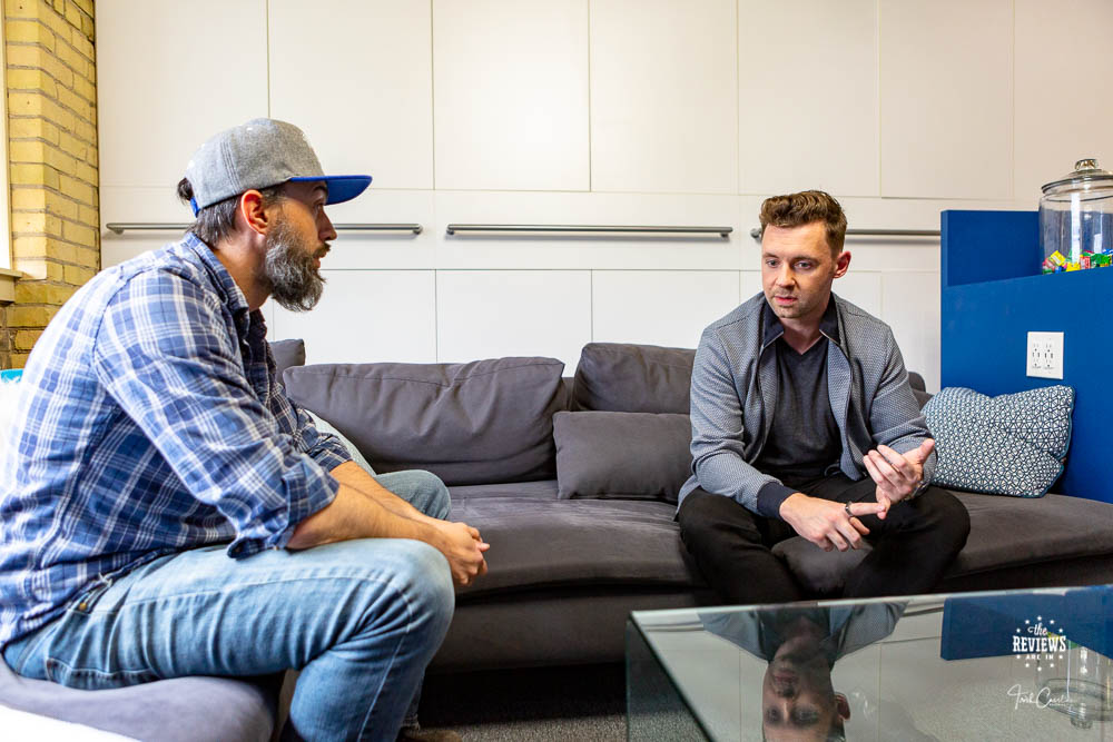 Shawn Austin interview with Joshua Murray at SiriusXM October 2018 taken by Trish Cassling