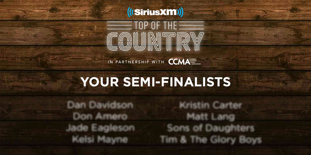 SiriusXM top of the country 2019 semi finalists feature
