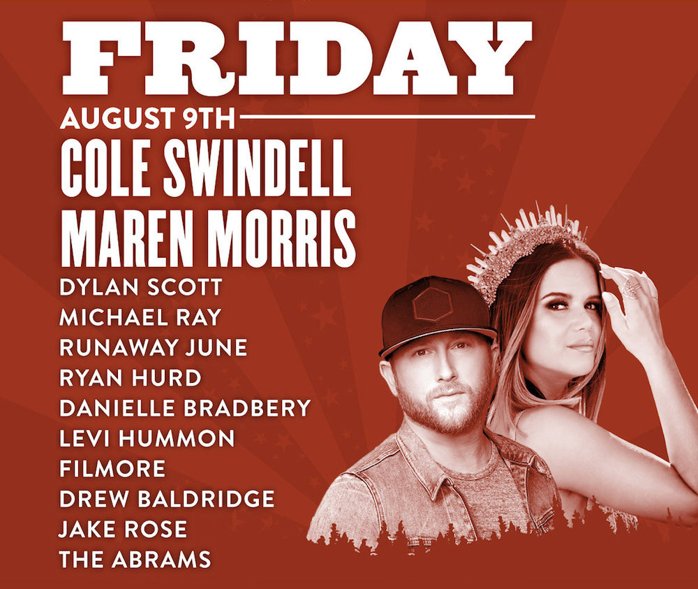 Boots and Hearts 2019 Friday Lineup