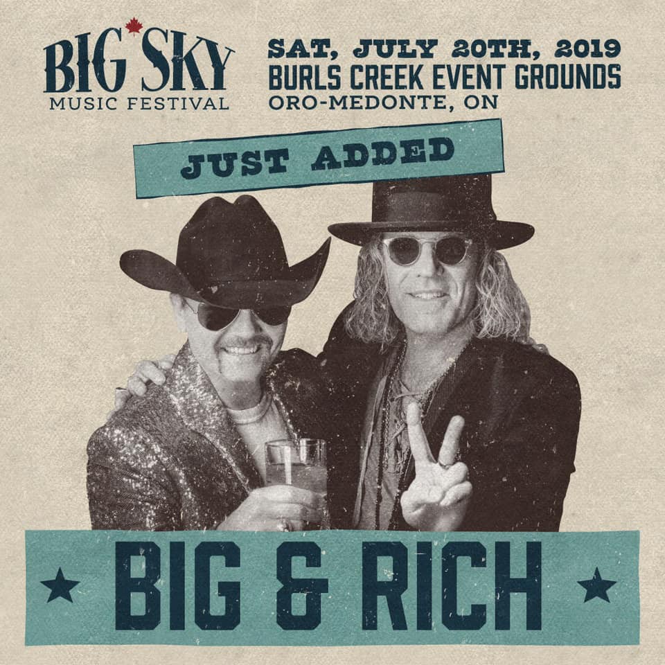 Big & Rich Big Sky Music Festival 2019