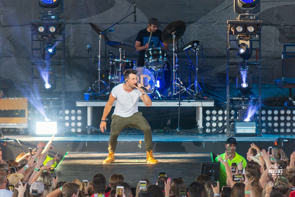 Russell Dickerson at the Toronto Budweiser Stage shot by Trish Cassling for thereviewsarein.com