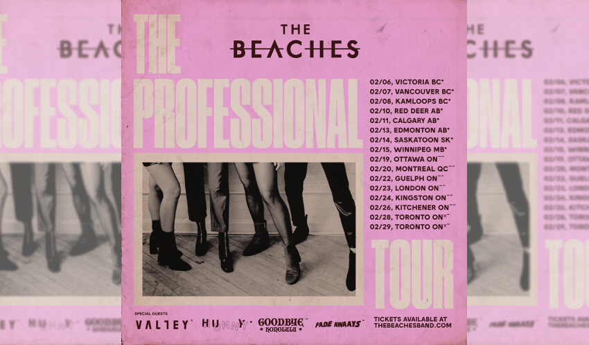 The Beaches The Professional Tour 2020 Poster Feature