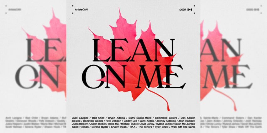 Lean On Me charity single art feature