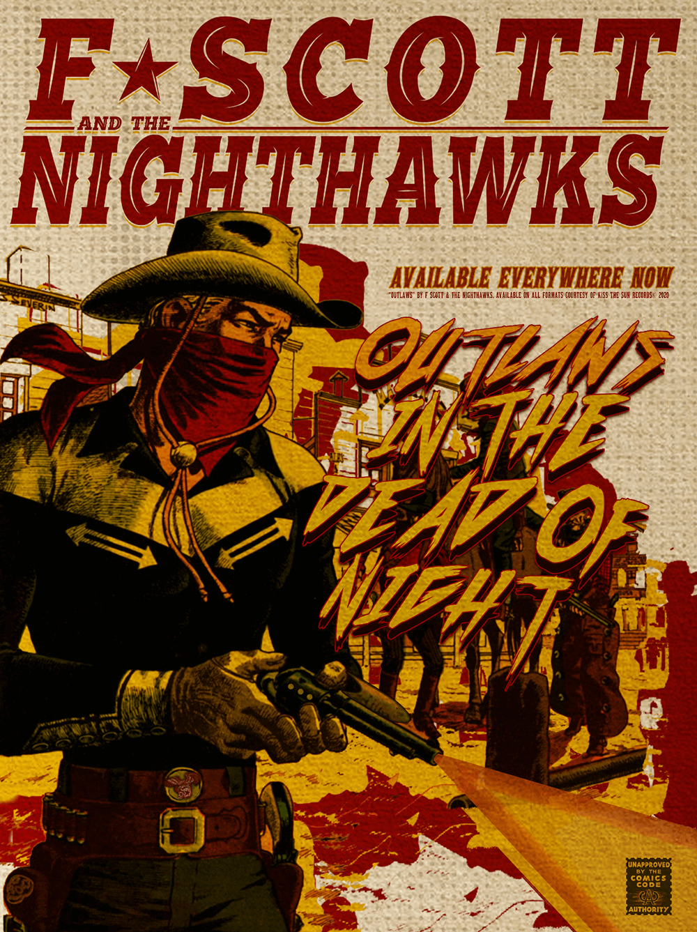 F. Scott and The Nighthawks OUTLAWS Release Poster Artwork