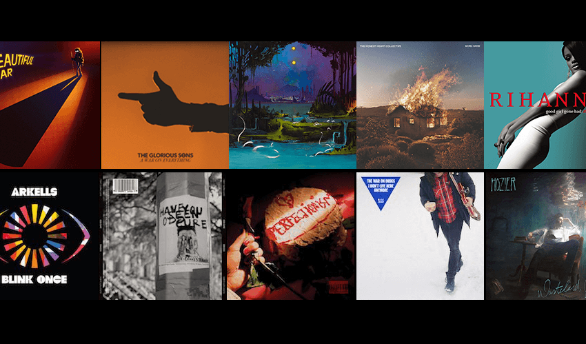 Trish's Top Played Albums 2021 including X Ambassadors, The Glorious sons, Crown Lands, The Honest Heart Collective, Rihanna, Arkells, Oddisee, Hotel Mira, The War on Drugs, Hozier